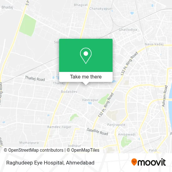 Raghudeep Eye Hospital in Drive In Road map