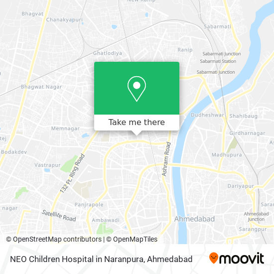 NEO Children Hospital in Naranpura map