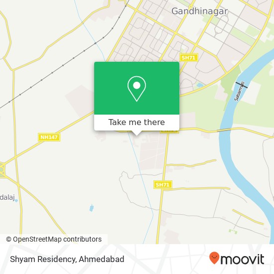 Shyam Residency map