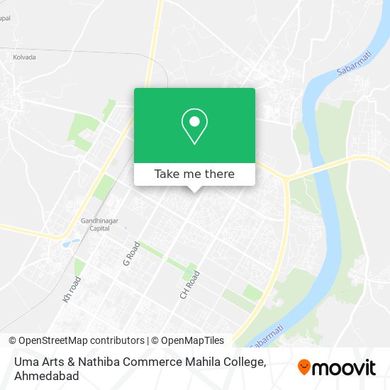 Uma Arts & Nathiba Commerce Mahila College map