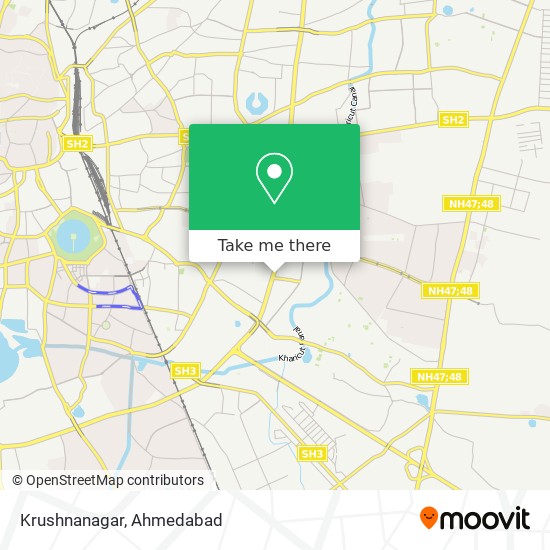 Krushnanagar map