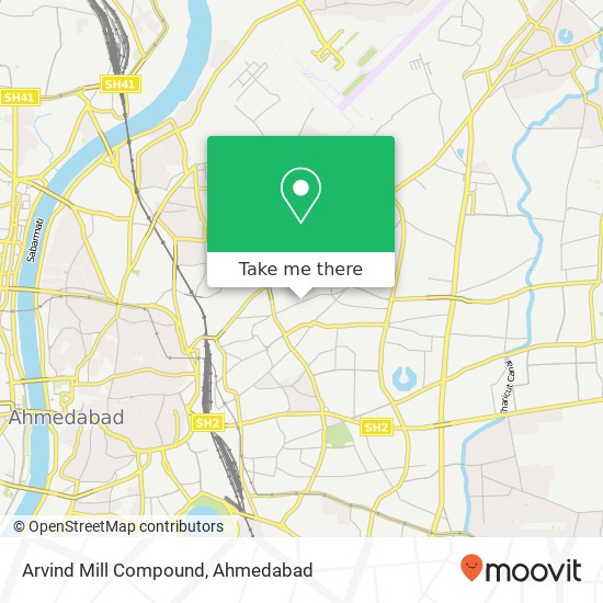 Arvind Mill Compound map