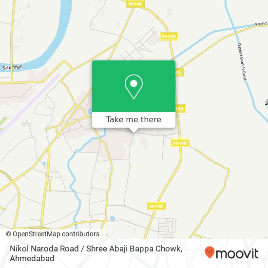 Nikol Naroda Road / Shree Abaji Bappa Chowk map