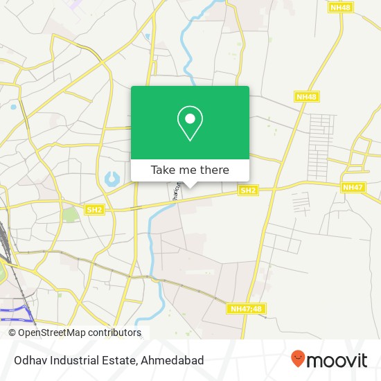 Odhav Industrial Estate map