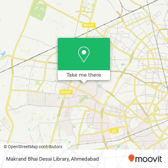 Makrand Bhai Desai Library map
