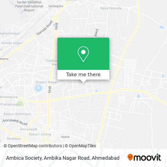 Ambica Society, Ambika Nagar Road map