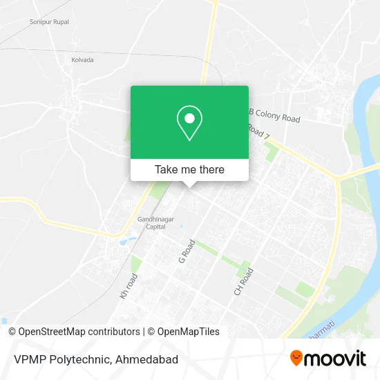 VPMP Polytechnic map