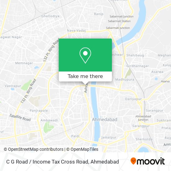 C G Road / Income Tax Cross Road map