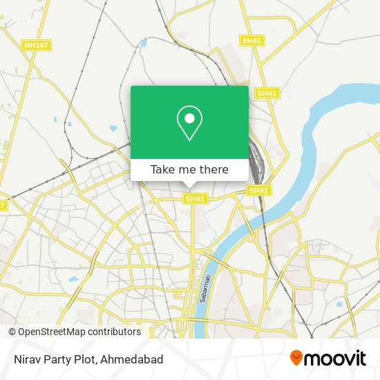 Nirav Party Plot map