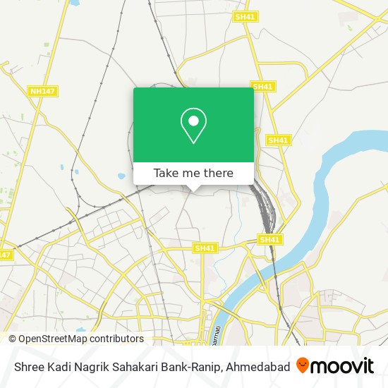 Shree Kadi Nagrik Sahakari Bank-Ranip map