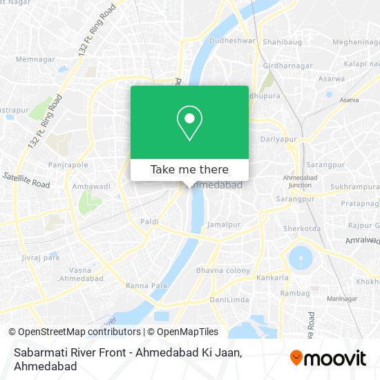 Sabarmati River Front - Ahmedabad Ki Jaan map