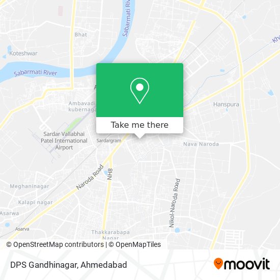 DPS Gandhinagar map