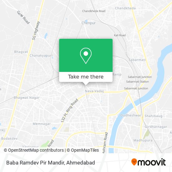 Baba Ramdev Pir Mandir map