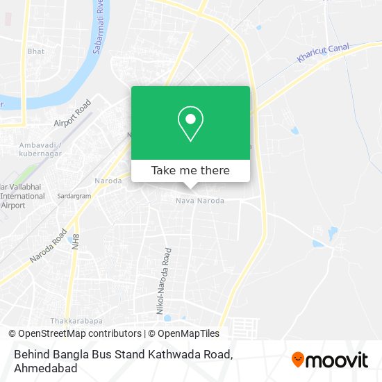 Behind Bangla Bus Stand Kathwada Road map