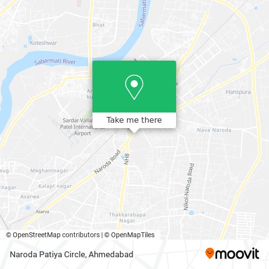 Naroda Patiya Circle map