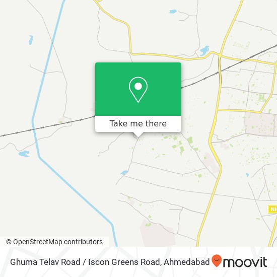 Ghuma Telav Road / Iscon Greens Road map