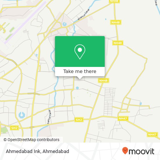 Ahmedabad Ink map