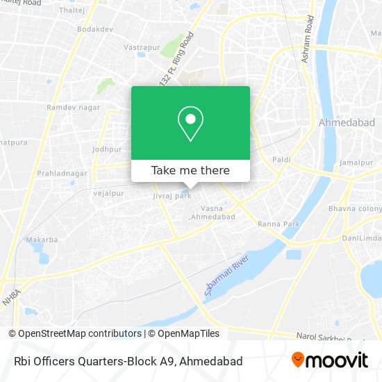 Rbi Officers Quarters-Block A9 map