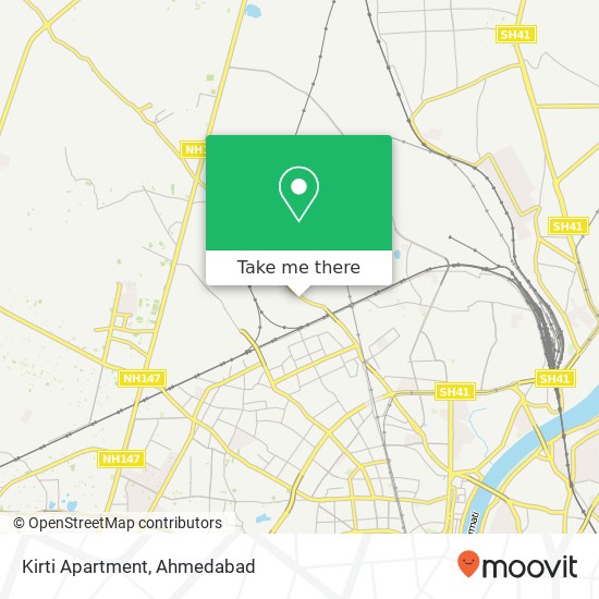 Kirti Apartment map