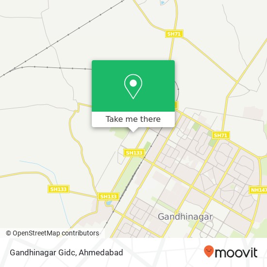 Gandhinagar Gidc map