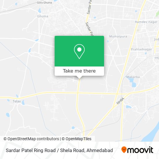 Sardar Patel Ring Road / Shela Road map