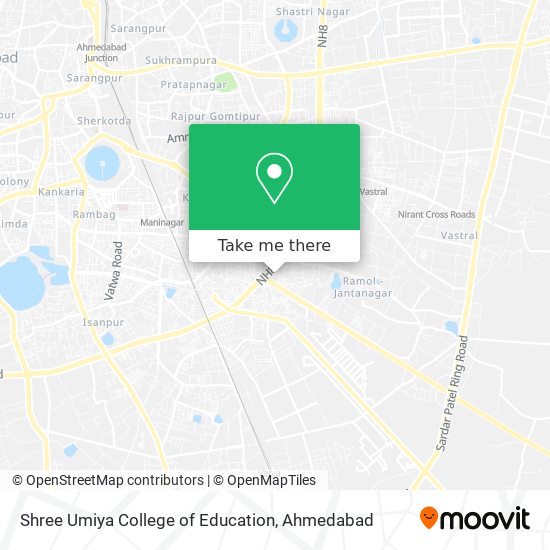 Shree Umiya College of Education map