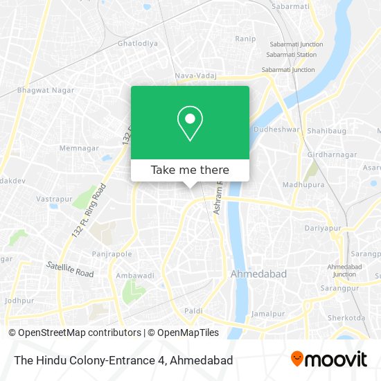 The Hindu Colony-Entrance 4 map