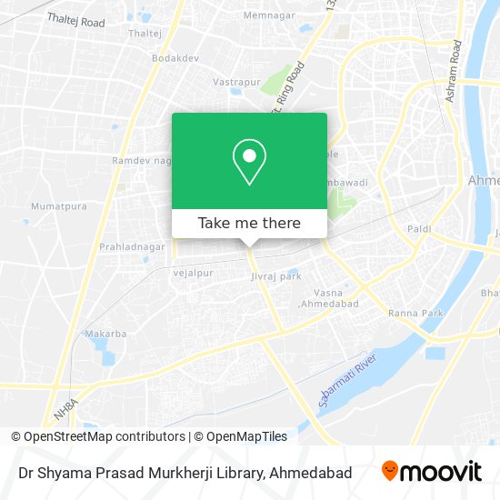 Dr Shyama Prasad Murkherji Library map