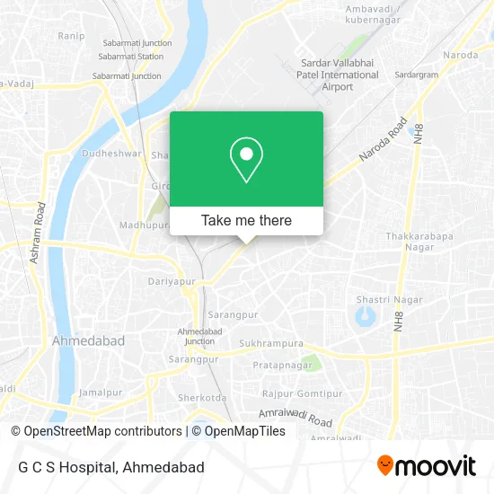 G C S Hospital map