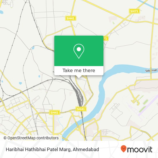 Haribhai Hathibhai Patel Marg map