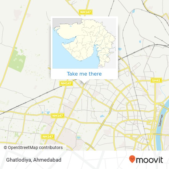 Ghatlodiya map