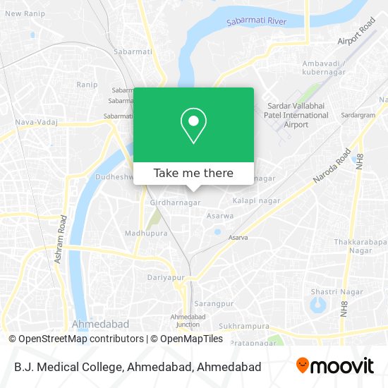 B.J. Medical College, Ahmedabad map