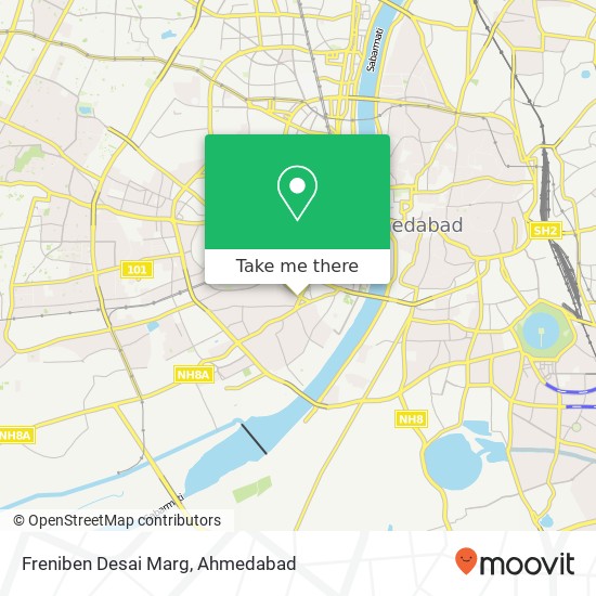 Freniben Desai Marg map