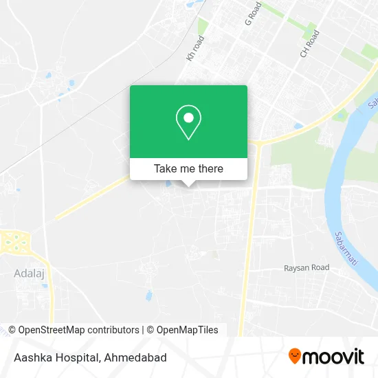 Aashka Hospital map