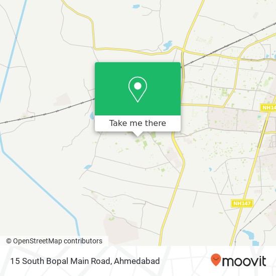 15 South Bopal Main Road map