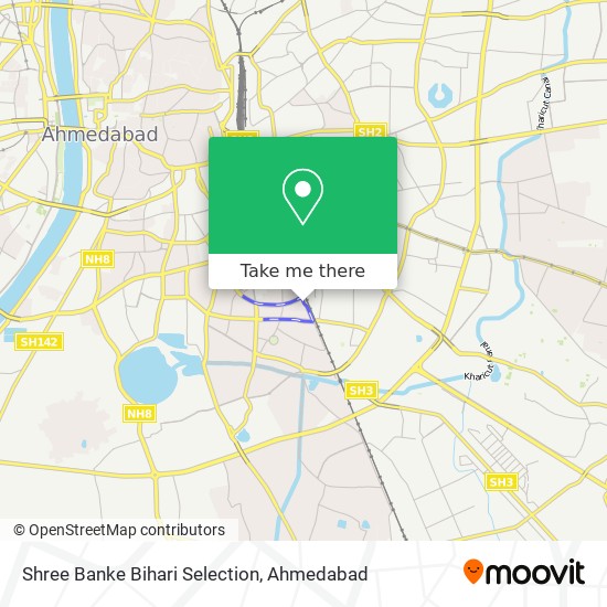 Shree Banke Bihari Selection map