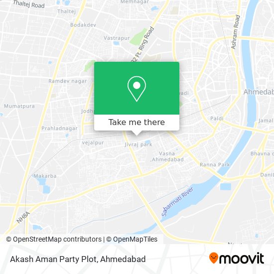 Akash Aman Party Plot map