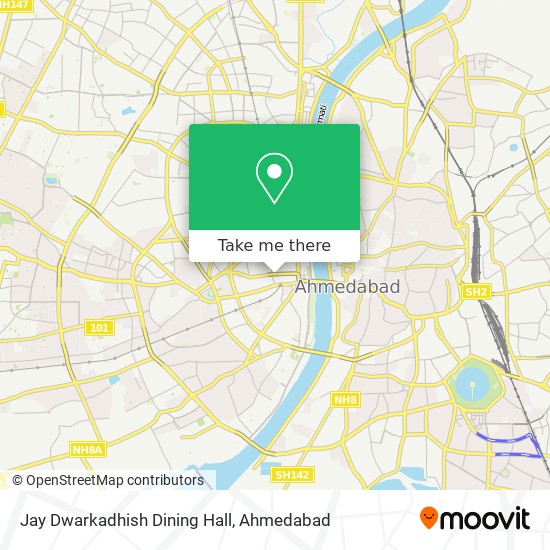 Jay Dwarkadhish Dining Hall map