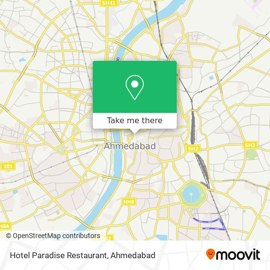 Hotel Paradise Restaurant map