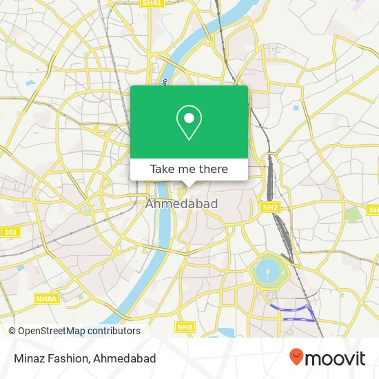 Minaz Fashion, Patthar Kuwa Road Ahmedabad GJ map