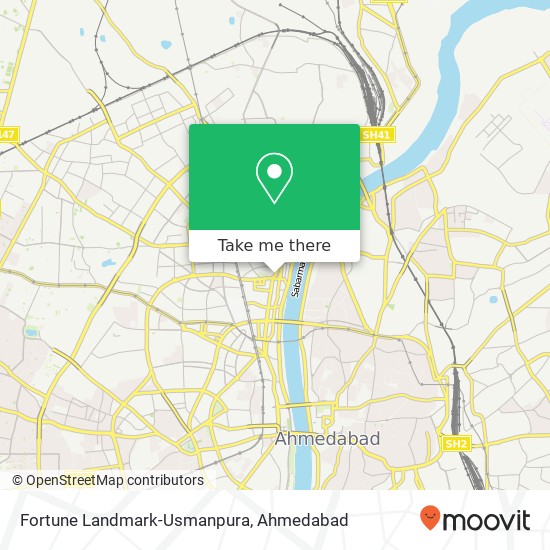 Fortune Landmark-Usmanpura, Ashram Road Ahmedabad 380013 GJ map
