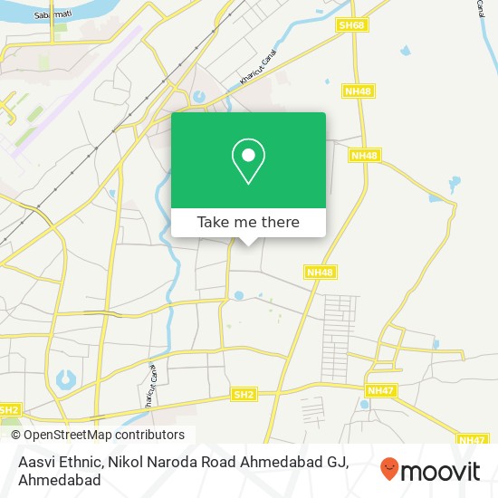 Aasvi Ethnic, Nikol Naroda Road Ahmedabad GJ map