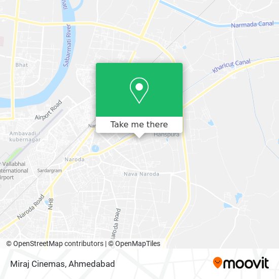 Miraj Cinemas map