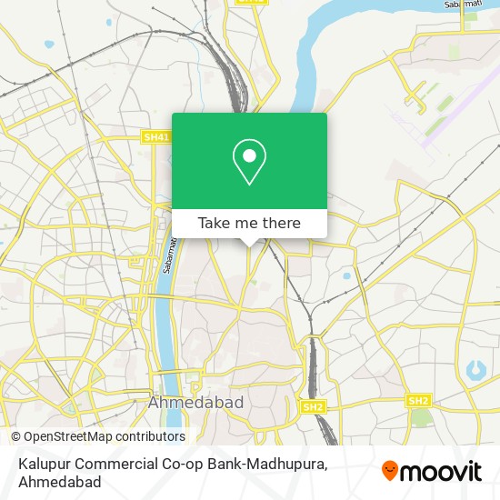 Kalupur Commercial Co-op Bank-Madhupura map