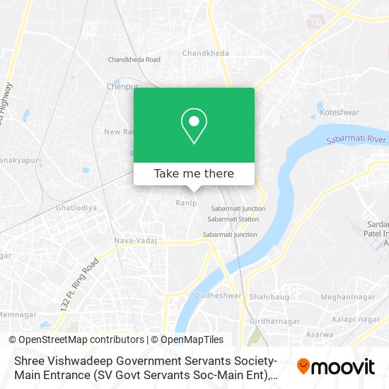 Shree Vishwadeep Government Servants Society-Main Entrance (SV Govt Servants Soc-Main Ent) map