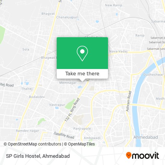 SP Girls Hostel map