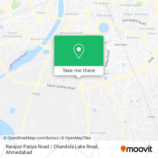 Ranipur Patiya Road / Chandola Lake Road map