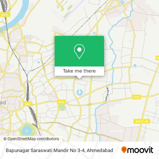 Bapunagar Saraswati Mandir No 3-4 map