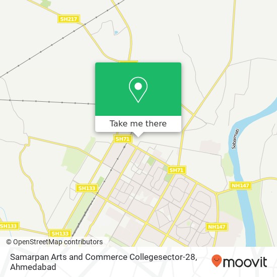 Samarpan Arts and Commerce Collegesector-28 map