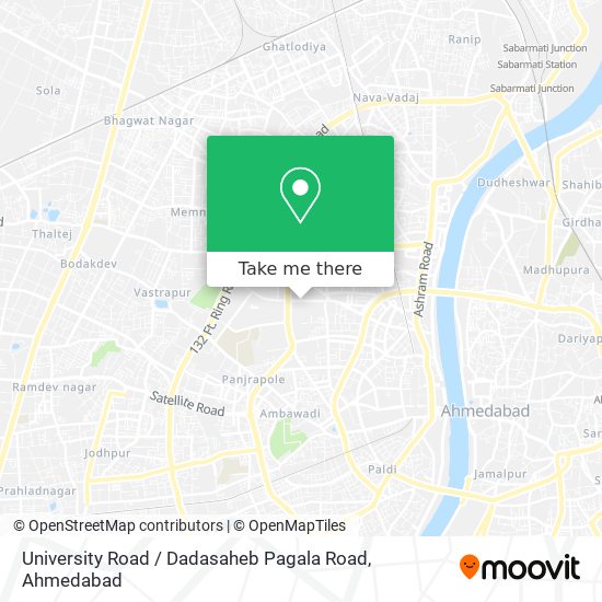 University Road / Dadasaheb Pagala Road map